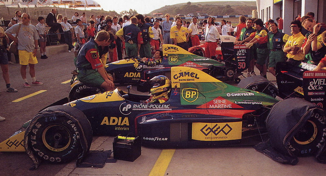 Michele Alboreto Philippe Alliot Lola Lamborghini 1989