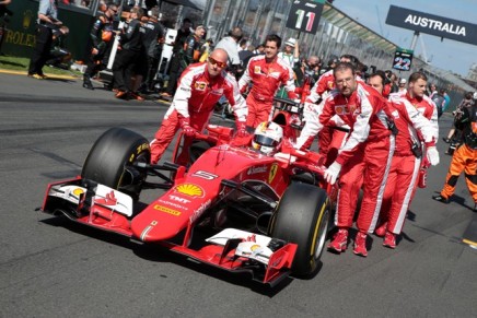 15.03.2015 - Race, Sebastian Vettel (GER) Scuderia Ferrari SF15-T