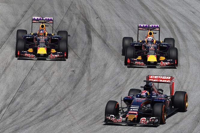 Red Bull Toro Rosso Verstappen Ricciardo Sainz 2015 Malesia