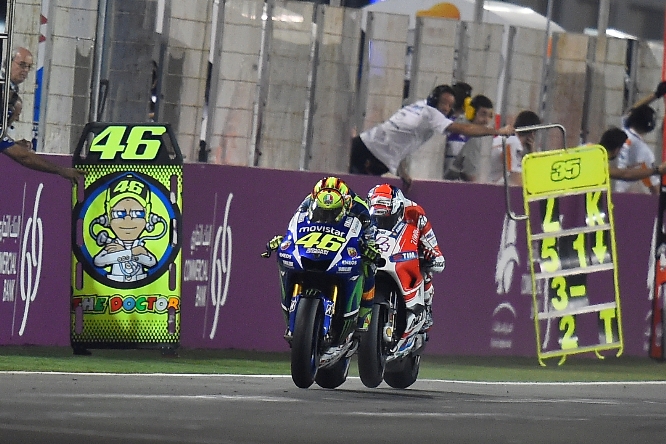 Rossi Dovizioso Race Qatar 2015