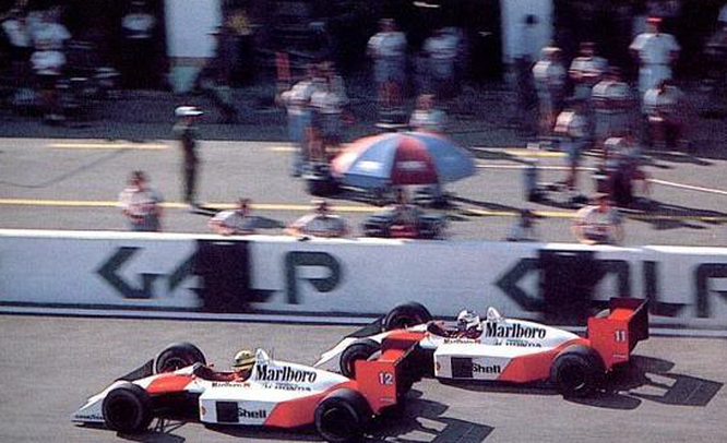 Senna Prost Estoril 1988