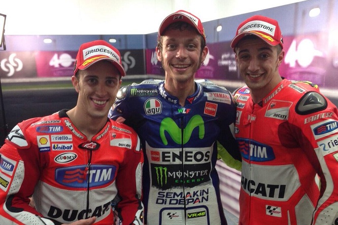 rossi dovizioso iannone qatar 2015