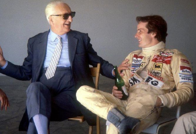 Enzo Ferrari Gilles Villeneuve