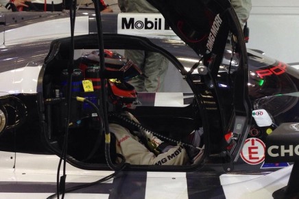 Hulkenberg abitacolo Porsche 919 6 Ore Spa 2015 PL1