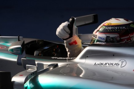 12.04.2015 - Race, Lewis Hamilton (GBR) Mercedes AMG F1 W06 race winner