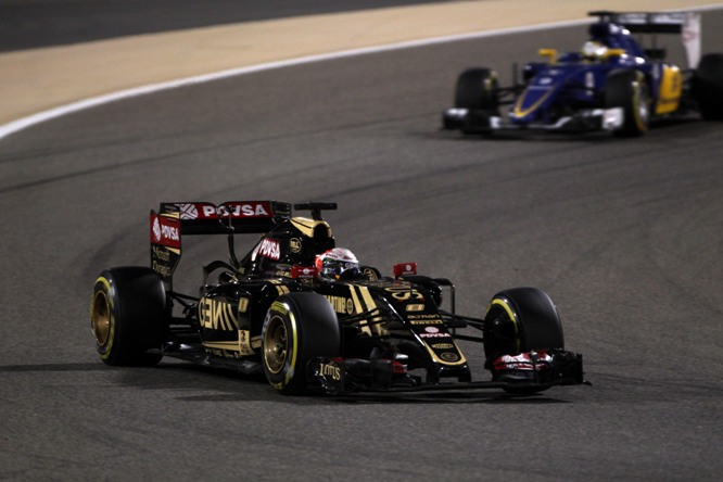 19.04.2015 - Race, Romain Grosjean (FRA) Lotus F1 Team E23