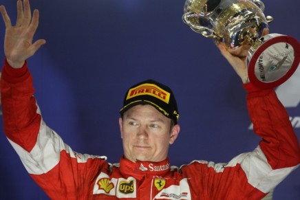 19.04.2015 - Race, 2nd position Kimi Raikkonen (FIN) Scuderia Ferrari SF15-T