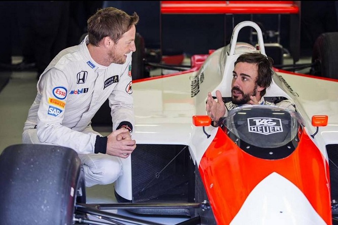 Alonso Button McLaren Mp4-4 Barcellona 2015