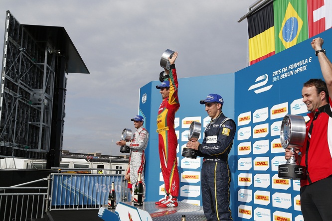 Di Grassi D'Ambrosio Buemi Formula E Berlino 2015