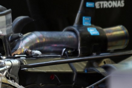 Scarico power unit Mercedes 2015