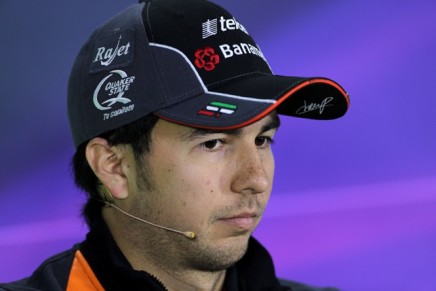 04.06.2015 - Press conference, Sergio Perez (MEX) Sahara Force India F1 VJM08