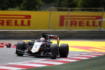 21.06.2015- Race, Nico Hulkenberg (GER) Sahara Force India F1 VJM08