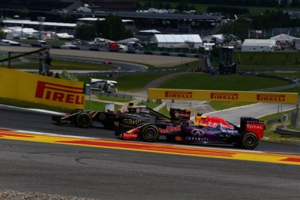 21.06.2015- Race, Romain Grosjean (FRA) Lotus F1 Team E23