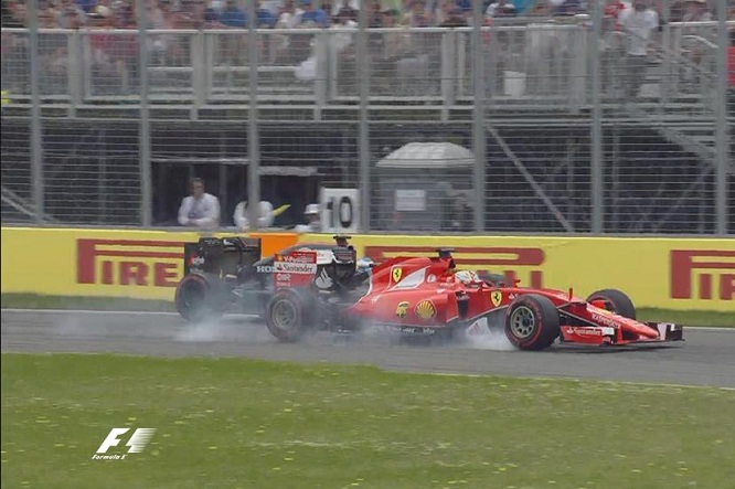 Vettel Alonso GP Canada 2015