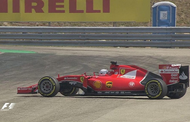 Ferrari Vettel PL2 Ungheria 2015