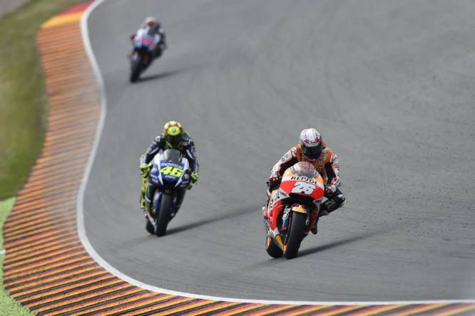 Lorenzo Pedrosa Rossi Germania MotoGP 2015