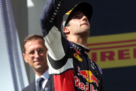 26.07.2015 - Race, 3rd position Daniel Ricciardo (AUS) Red Bull Racing RB11