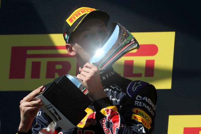 26.07.2015 - Race, 2nd position Daniil Kvyat (RUS) Red Bull Racing RB11