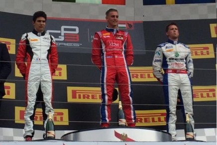 Podio GP3 Ungheria gara 2