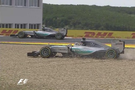 errore Hamilton Rosberg Mercedes Ungheria 2015