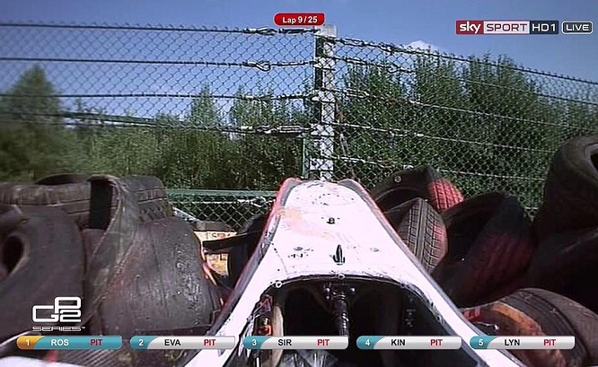 Incidente De Jong gp2 belgio 2015 2