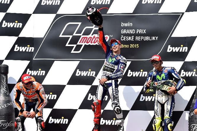 Podio Brno MotoGP 2015