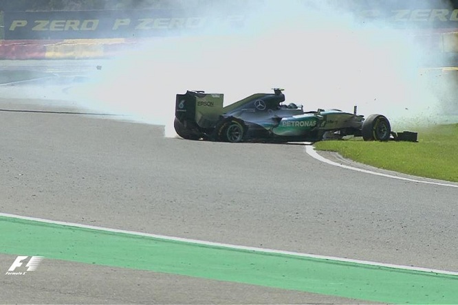 Rosberg Mercedes PL2 Belgio 2015