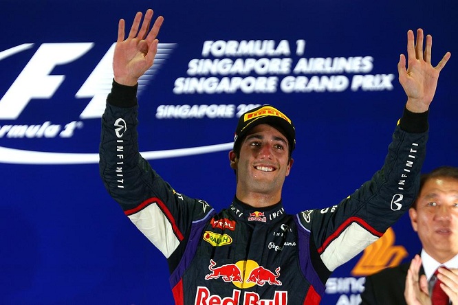 Daniel Ricciardo Red Bull Singapore 2015