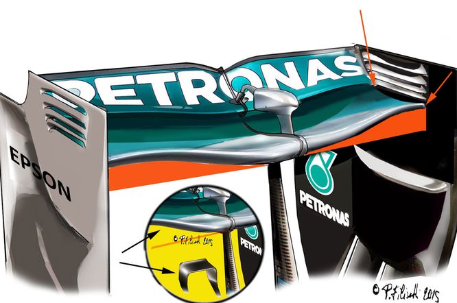 Filisetti Merc W06 wing  Monza FP