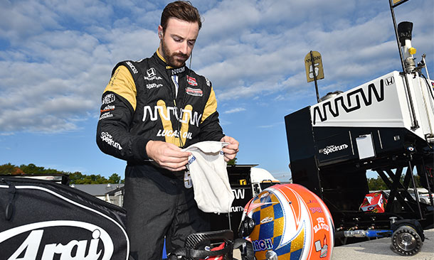 IndyCar James Hinchcliffe test Road America 2015