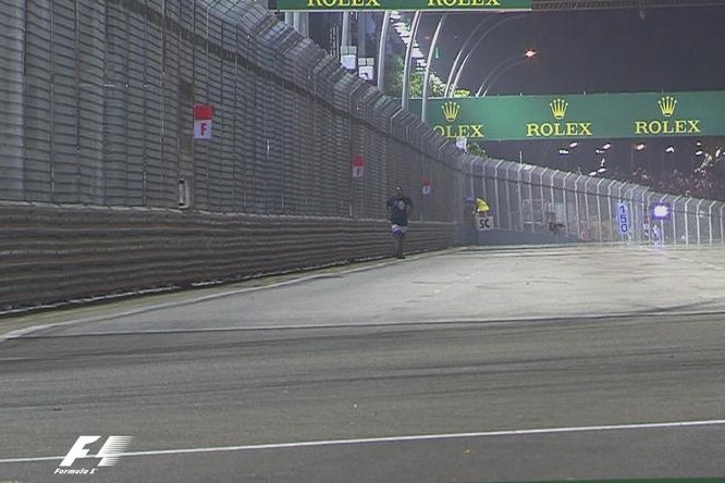 Invasore pista GP Singapore 2015 F1