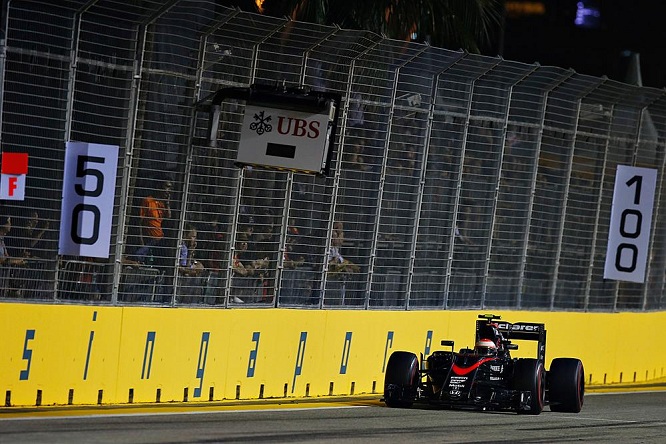 Jenson Button McLaren Singapore 2015