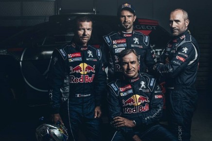 Loeb, Sainz, Despres, Peterhansel Peugeot Dakar 2016