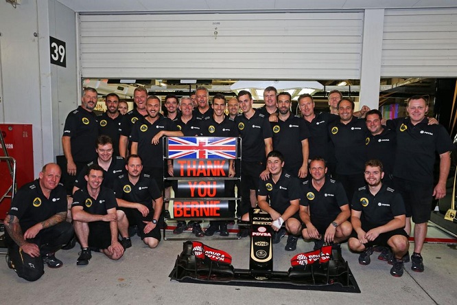 Lotus ringrazia Ecclestone Suzuka 2015