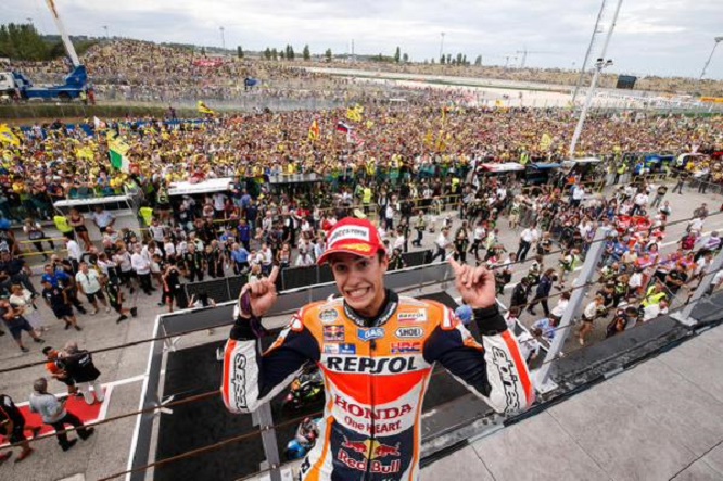 Moto GP Marc Marquez podio Misano 2015