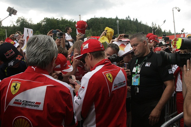 Belgian Grand Prix, Spa - Francorchamps 20 - 23 August 2015 - Raikkonen - Ferrari