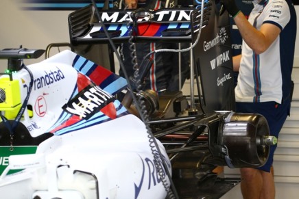 04.09.2015 - Free Practice 1, Williams F1 Team FW37, detail