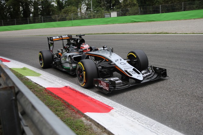 04.09.2015 - Free Practice 2, Nico Hulkenberg (GER) Sahara Force India F1 VJM08