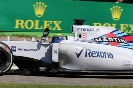 06.09.2015 - Race, Felipe Massa (BRA) Williams F1 Team FW37 waves to the fans