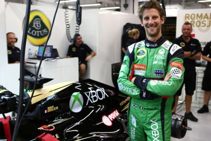 19.09.2015 - Qualifying, Romain Grosjean (FRA) Lotus F1 Team E23