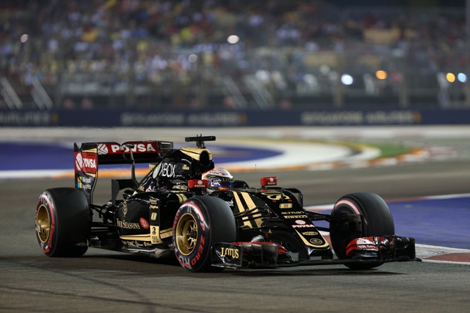 19.09.2015 - Qualifying, Romain Grosjean (FRA) Lotus F1 Team E23