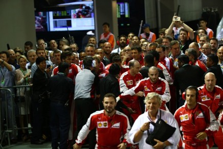 20.09.2015 - Race, Podium, mechanics Ferrari