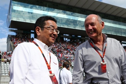 Japanese Grand Prix, Suzuka  Takahiro Hachigo (JPN) Honda CEO and Ron Dennis