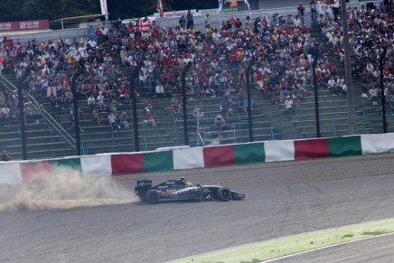 27.09.2015 - Race, Sergio Perez (MEX) Sahara Force India F1 VJM08