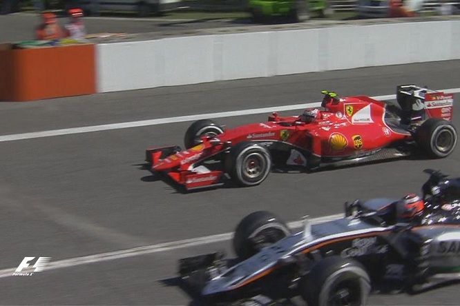 Raikkonen Hulkenberg Monza 2015