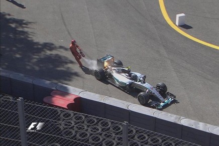 Rosberg Mercedes Ritiro Monza 2015