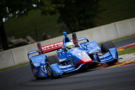 Tony Kanaan test IndyCar Road America 2015