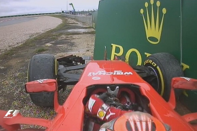 Incidente Ferrari Raikkonen Austin 2015