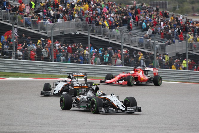 25.10.2015- Race, Sergio Perez (MEX) Sahara Force India F1 Team VJM08