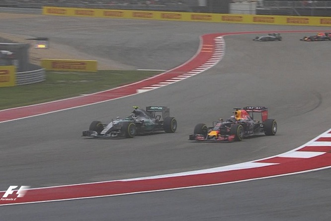 Rosberg Ricciardo Hamilton Kvyat Austin 2015